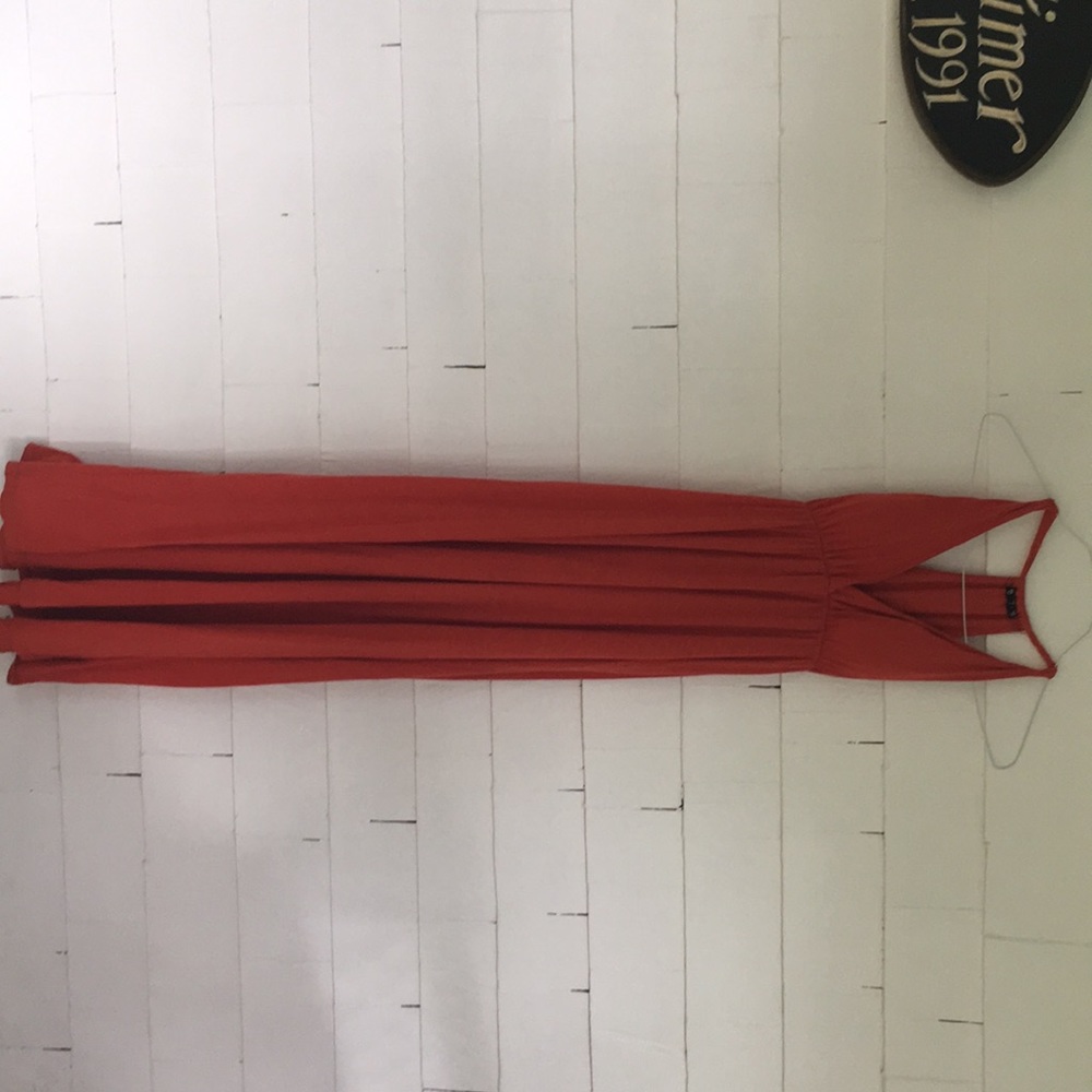 Rust maxi dress